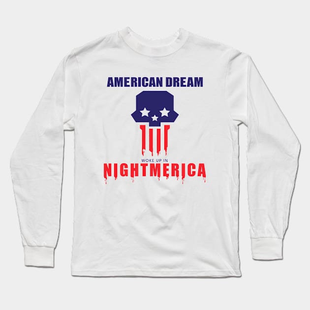 NIGHTMERICA Long Sleeve T-Shirt by Mey X Prints